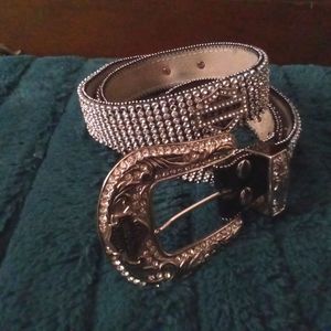 Harley Davidson rhinestone studded belt